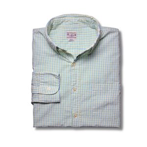 J. Crew Yellow & Light Blue Plaid Long Sleeve Button-Down Shirt M
